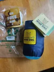 NEW Wise Owl Outfitters Double 2 Person Camping Hammock Navy & Light Blue w/Tags