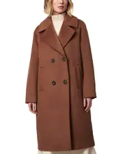 Bernardo Relaxed Classic Wool Blend Coat
