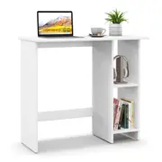 Giantex Home Office Computer Desk PC Laptop Table w/3-position Adjustable Shelf Work Writing Workstation White