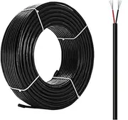 18~26 Gauge 2 Conductor Wire 30FT-100FT Electrical Wire 18AWG~26AWG PVC Cable Tinned Copper Core UL Certified Low Voltage Cable for Automotive Electronics Lighting Fixtures(30ft,24AWG-2C)