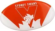 Sydney Swans AFL Lensed Team Oval Decal Badge - Cars, Bikes Laptops, Most Things