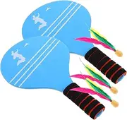 ADOCARN Family Badminton Set Boys and Girls Racket Kit Paddle Shuttlecocks and Bag Sports Toy