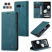 CaseMe Google Pixel 7 5G Classic PU Leather Folio Case Cover [Teal Green]