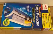 New APC Surge Arrest Protector Power Strip 7 Outlet Electric Plug eP 1060 Joules