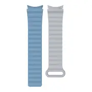 20mm Silicone Magnetic Watchband for Samsung Galaxy Watch 5/4-BlueGrey