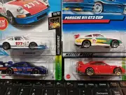 hot wheels Porsche Assorted Lot Of 4 Mint Cards