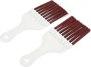 [BUTIFULSIC] 2pcs Cleaning Brush Fin Comb Refrigerator Cleaning Evaporator Cleaning Tools Coil Cleaning Whisk Fridge Brush Cleaner Refrigerator Coil Brush Conditioner Fin Cleaner Abs White