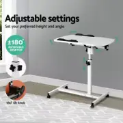 Overbed Table Adjustable Medical Care Over Bed Height Hospital Laptop Study Work