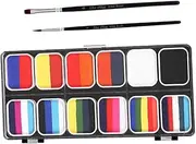 12- Face Paint Kit for Boys and Girls Safe Non-toxic Body Painting Palette for Halloween Parties School Events