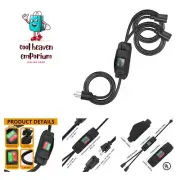2 Way Extension Cord with On/Off Switch, 3 Prong Extension Cord Splitter, Hea...