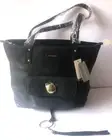 TONY BIANCO Women's Large Black Faux Leather Shoulder Bag- BRAND NEW WITH TAGS!