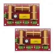 2Pcs 4-Way 3 Way Treble Midrange Dual Bass Speaker Audio Crossover Divider 200W