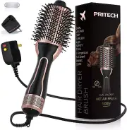 Dual Voltage Hair Dryer Brush Hot Air Brush 110V-120V/220V-240V Ionic 1000W New