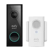 eufy Wi-Fi Video Doorbell Kit 1080p Security Camera 2-Way Audio + Wireless Chime