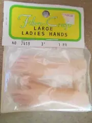 Doll Ladies Hands 3" Plastic For Doll Making or Repair