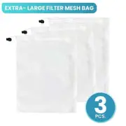 NNEDPE 3x Spare Extra Large Mesh Bags for Pool Vacuum Leaf-Eater