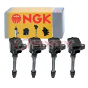 4 pc NGK Ignition Coils for 2019 Honda Insight 1.5L L4 Spark Plug Wire Boot zu
