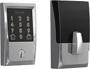 Schlage Encode Smart WiFi Deadbolt with Century Trim in Bright Chrome