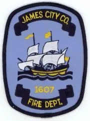 VIRGINIA VA JAMES CITY COUNTY FIRE DEPARTMENT NICE SHOULDER PATCH POLICE SHERIFF