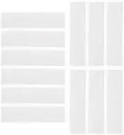 Mobestech 12 Wall Name Tag Labels 36 Card Pockets Library Label Pockets Reusable for Desk Wall Monitor