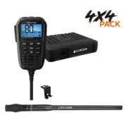 Ecoxgear ECOXTALK UHF CB Fixed Mount Radio with Remote Mic 5W 4x4 Pack - EXG3000