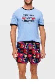 NEW PETER ALEXANDER MENS FRIENDS TV SHOW TOP + BOXER SHORTS PJ SET RP$129.90 XL