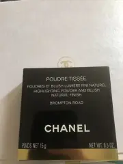 Chanel Poudre Tissee Highlighting Powder and Blush BROMPTON ROAD New LE