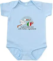 [CafePress] Stork Baby Italy USA Infant Bodysuit Cute Infant Bodysuit Baby Romper