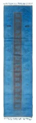 Vintage Hand-knotted Runner Rug 2'7" x 9'5" Traditional Wool Carpet