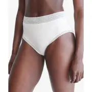 Calvin Klein Ultra-Soft Modal Modern Brief Panty QD3868 Silver Haze White Small