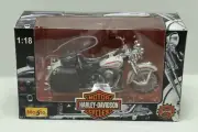 Maisto 1:18 Harley Davidson FLSTS Heritage Springer Motorcycle White