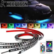 Car RGB LED Strip Bar Underglow Body Kit Neon Light APP Remote for Nissan Sentra