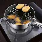 Deep Fryer Pot Multipurpose Japanese Tempura Fryer Pan Boil Fries