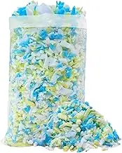 DimyFew Shredded Memory Foam Filling Soft Multi Color and Shape Bean Bag Filler Stuffing for Dog Beds Chair Cushion Couch Lounger, 1KG