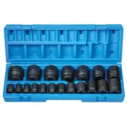 Grey Pneumatic 1719 19pc 1/2" dr SAE, 12 Point Master Impact Socket Set