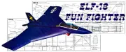 1/2A ELF-16 Fun Fighter 22" WS RC Airplane Laser Cut Balsa Short Kit + Plans