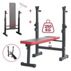 Weight Bench sit-up Press Squat Rack Incline Fitness Home Gym 6in1 Equipment