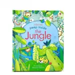 USBORNE PEEP INSIDE THE JUNGLE 硬頁翻翻書(叢林)＊花小小＊