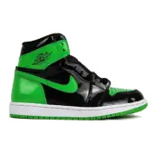Nike Air Jordan 1 Retro High OG Patent Green Black Green Sneakers
