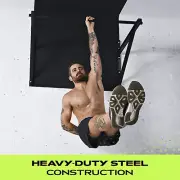 R2 Wall Mounted Pull Up Bar, 500 lbs Weight Capacity, Heavy Duty Steel Chin up