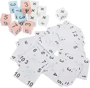 ERINGOGO 1set Montessori Math Game for Boy Girl Educational Toy Blocks Flash Cards Fun Learning Activity for Toddlers Develops Brain Skills Encourages Playful Learning