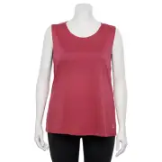 Nike Women's Sweet Beet Yoga Twist Tank Top (DC5391-633) Sizes 1X/2X/3X - NWT