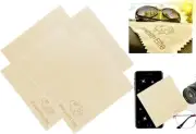 Natural Chamois Leather Eyeglass Cleaning Cloth Lens Cleaning Cloths Screen C...