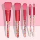 5pcs Makeup Brush Set Comfortable Grip Makeup Tools Loose Powder Brush Blush Set