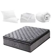 Casa Decor Bamboo Charcoal Mattress & Bedding Pack Double Charcoal