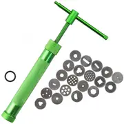 Clay Extruder Fondant Polymer Craft Gun Cake Cookie Pastry Slime Toy - 20 Discs