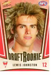 2009 Select AFL Champions Draft Rookie Card Lewis Johnson Sydney Swans