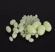 100Pc Luminous Fishing Beads Glow Fish Beads Oval Plastic Beads Lure Tackle Eggs