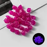 Luminous Pebbles Glow Stone Outdoor 1200 Pcs Glow in The Dark Garden Pebbles, Gardening Luminous Glow Stones Outdoor Decor Glowing Water Fish Tank Gravel (Color : Purple)