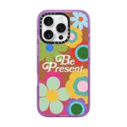 iPhone 16 Pro Impact Case MagSafe Compatible Be Present by Quotes by Christie